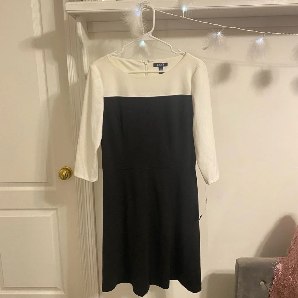 FINAL PRICE NWT Chaps Quarter Sleeve Dress